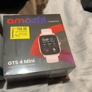 Amazfit GTS 4 Mini, black and pink